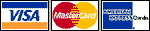 MasterCard, Visa, AmExpress